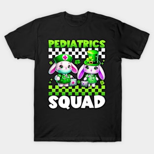 medical staff pediatrics squad Peds Nurse st Patricks Day T-Shirt